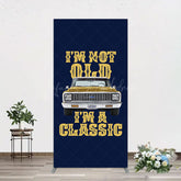 Lofaris Not Old But Classic Vintage Birthday Rectangle Backdrop